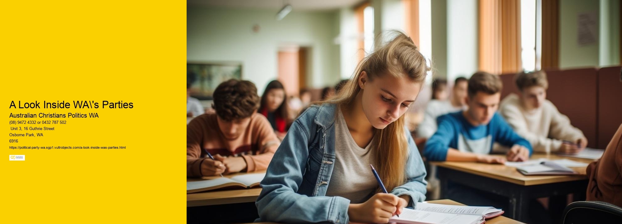 Political Party Western Australia