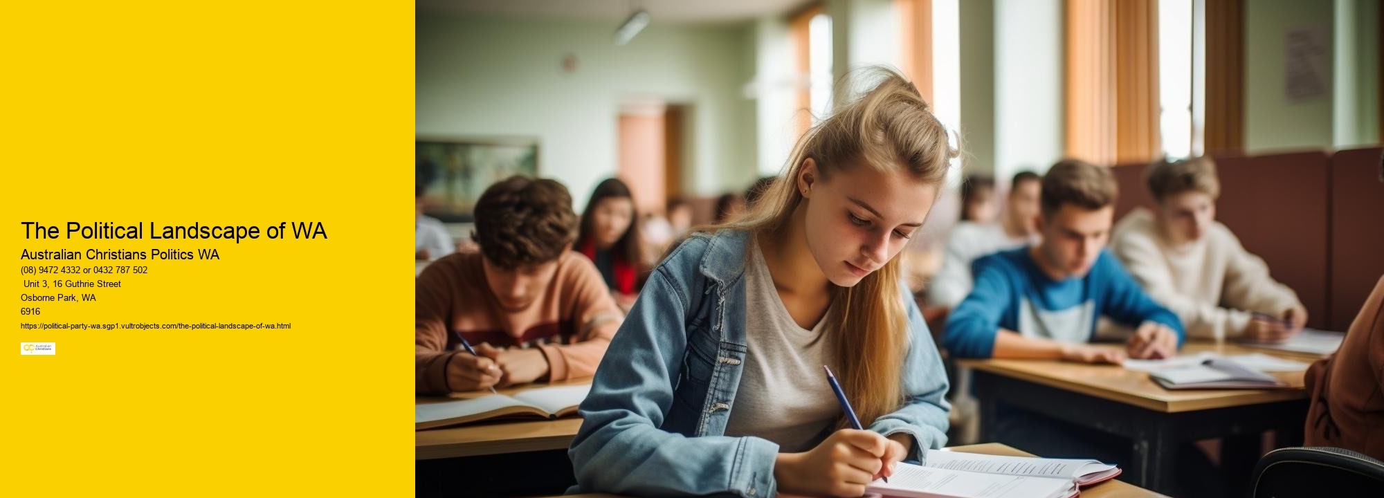 The Political Landscape of WA